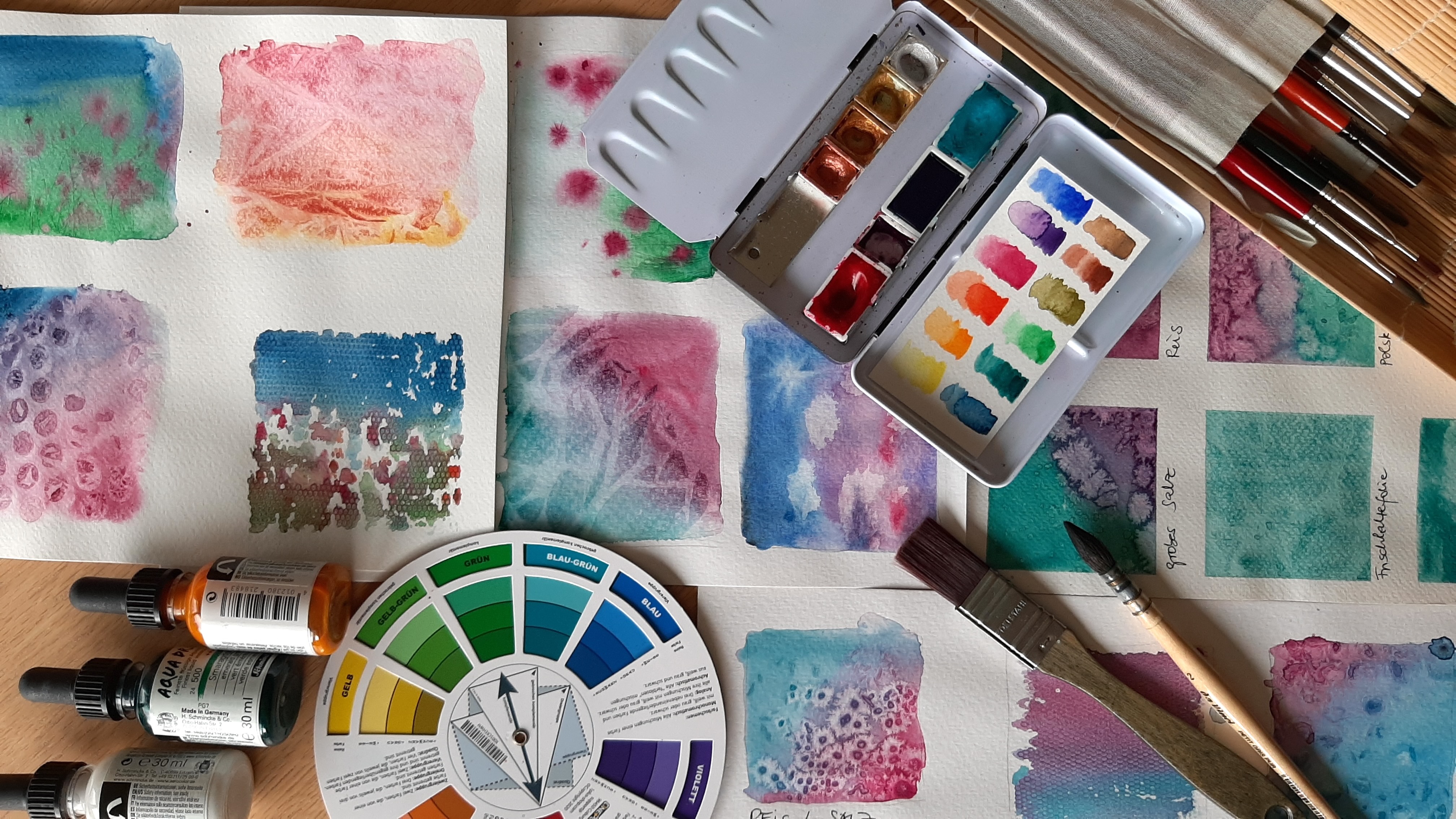 Nass-in-Nass Aquarellkurs für Anfänger in Köln