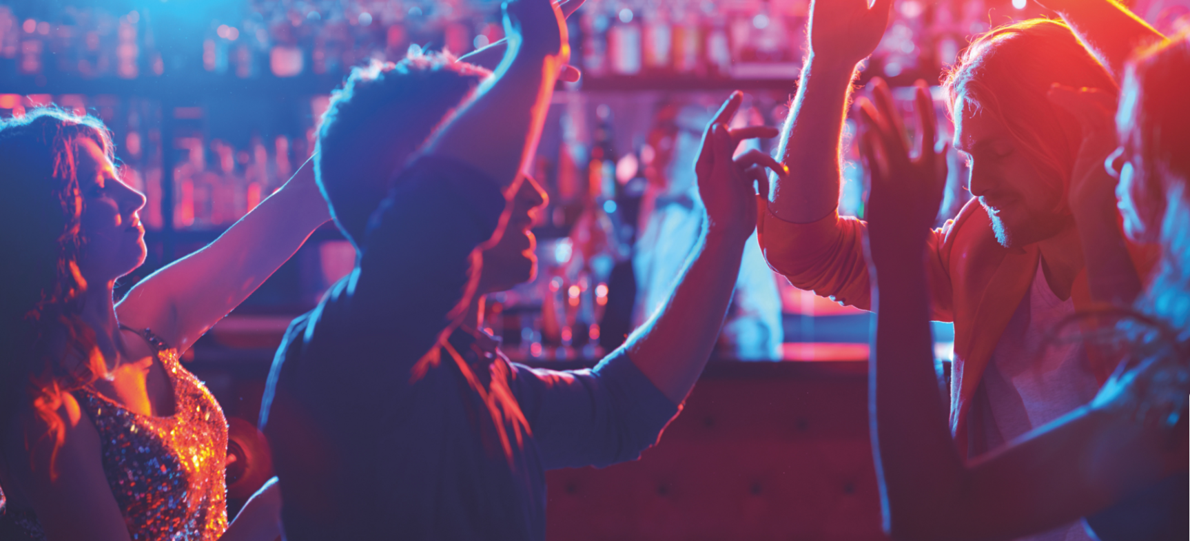 A group dances together