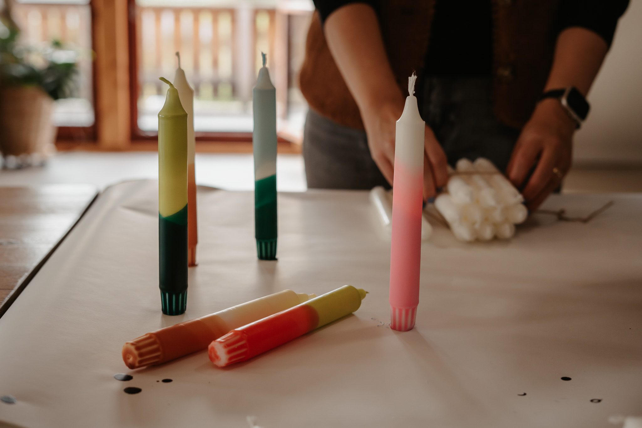 Dip-Dye Kerzen Workshop in Frankfurt-Rödelheim