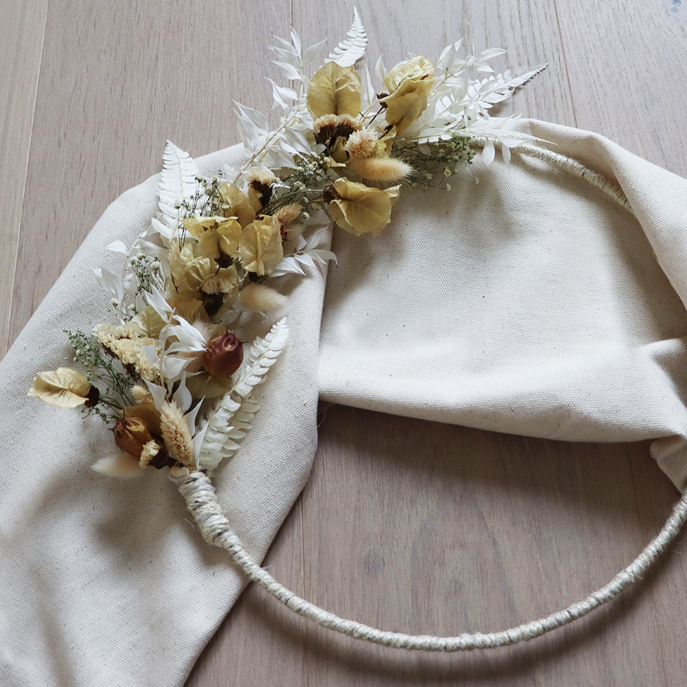 Trockenblumenkranz Workshop im Westen Hamburgs